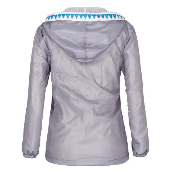 windcheater jacket ladies hooded full zipper