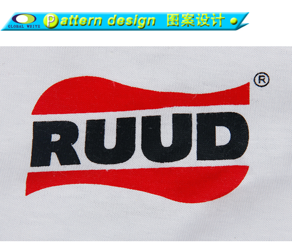 公司活动印花男士短袖圆领白色T恤