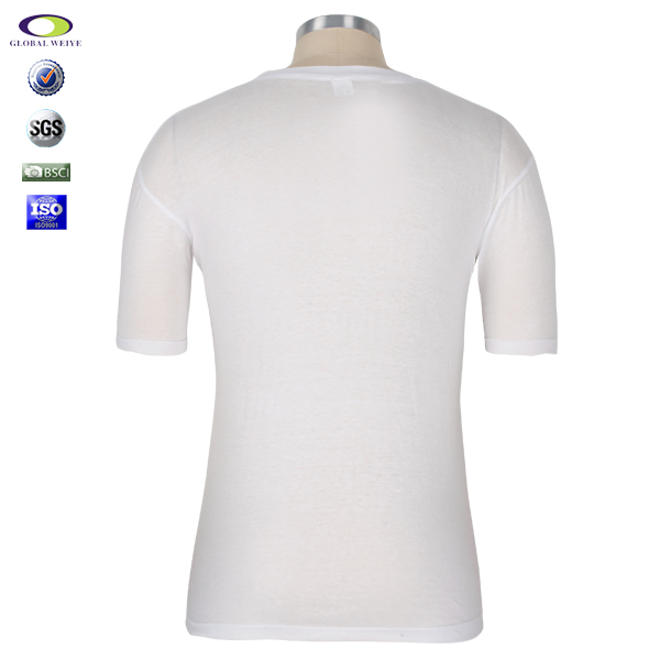 促销赠送活动男士短袖圆领白色T恤