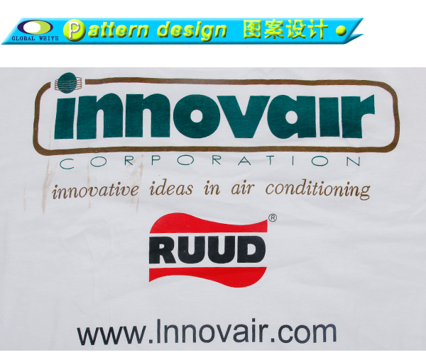 公司活动印花男士短袖圆领白色T恤