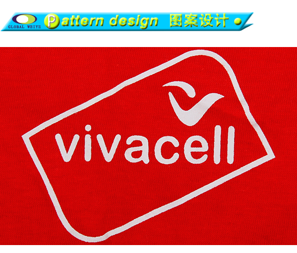 广告促销活动男士红色圆领短袖T恤印花logo