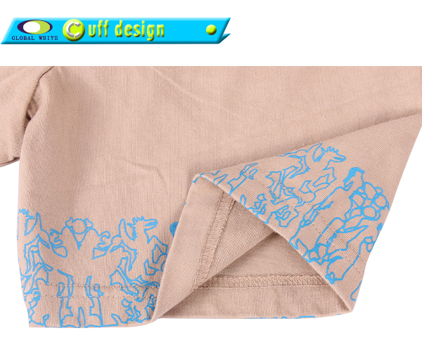 印花边纯棉polo衫男潮牌时尚