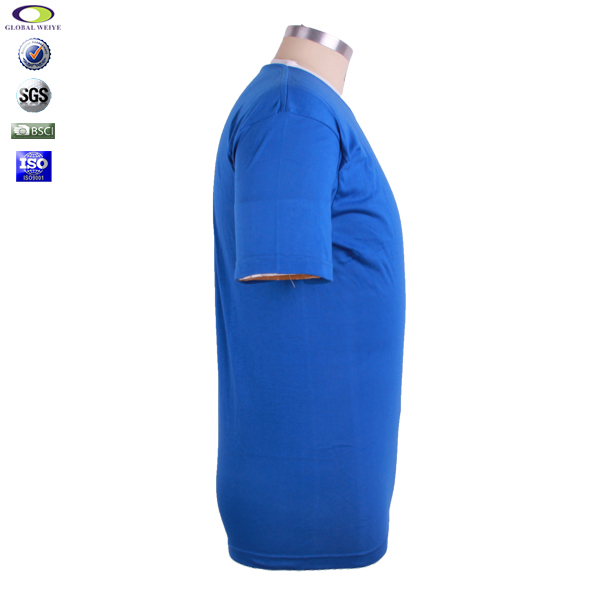 特色圆领定制团体活动蓝色短袖T恤