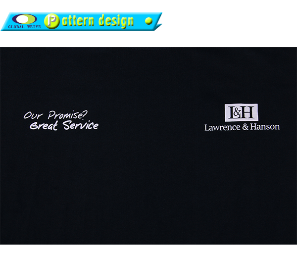 公司员工T恤定制印花男士圆领宝蓝色