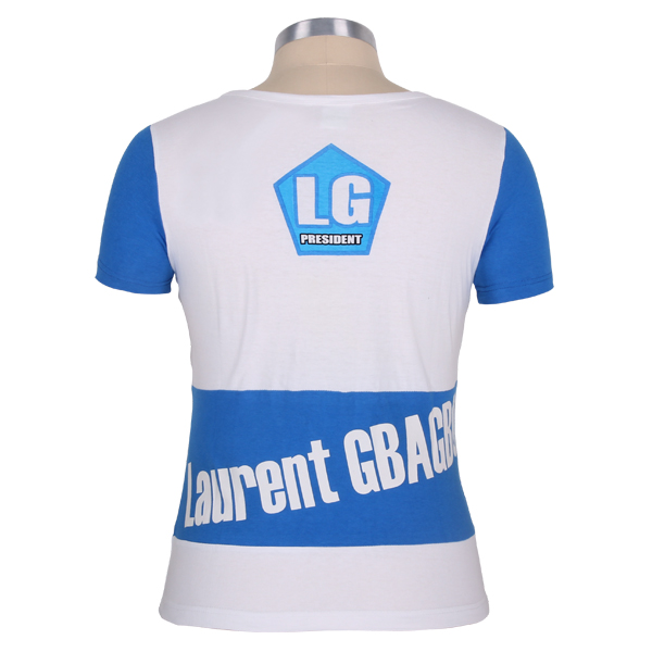 选举女士圆领短袖印花T恤衫