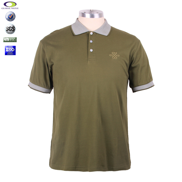 广告宣传男士翻领刺绣Polo衫定做