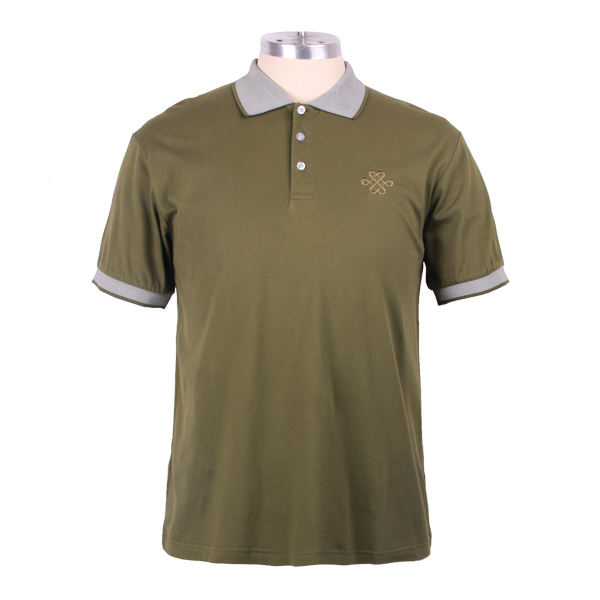 广告宣传男士翻领刺绣Polo衫定做