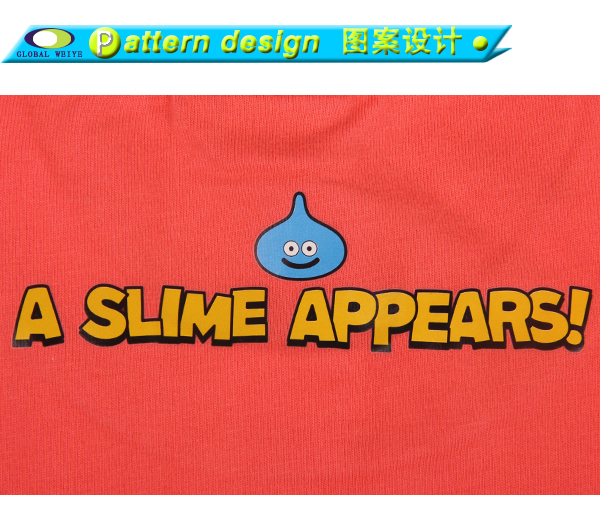 男士圆领橙色T恤游戏广告宣传