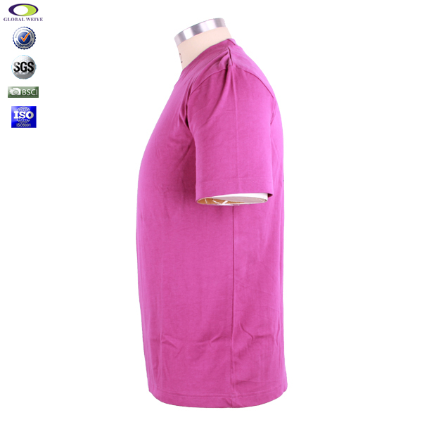 广告宣传男士圆领后背印花T恤衫定制