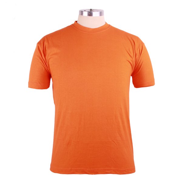 高性价比团体活动橙色圆领短袖T恤