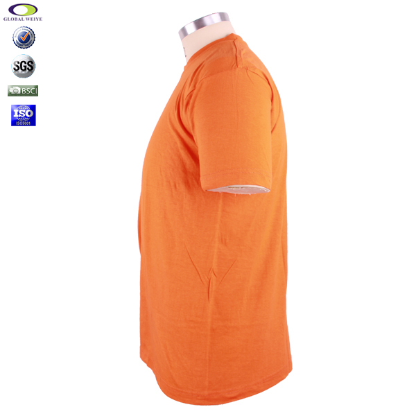 高性价比团体活动橙色圆领短袖T恤