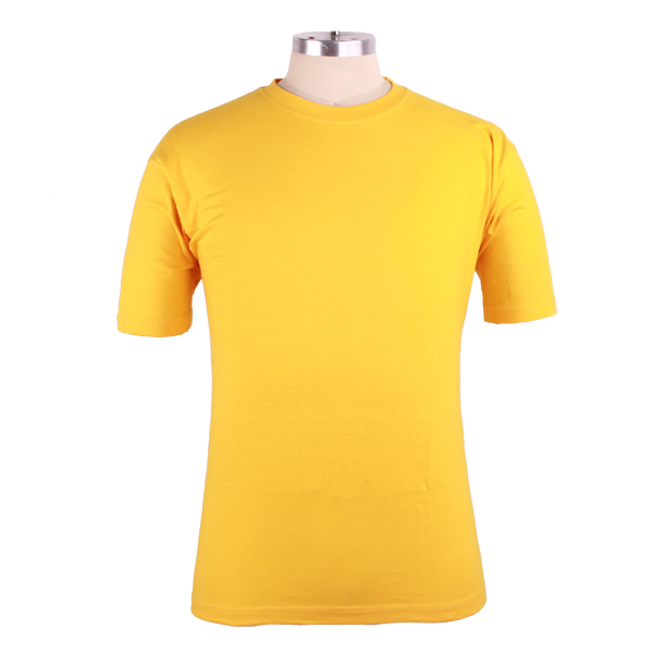 公司团体活动黄色圆领短袖T恤