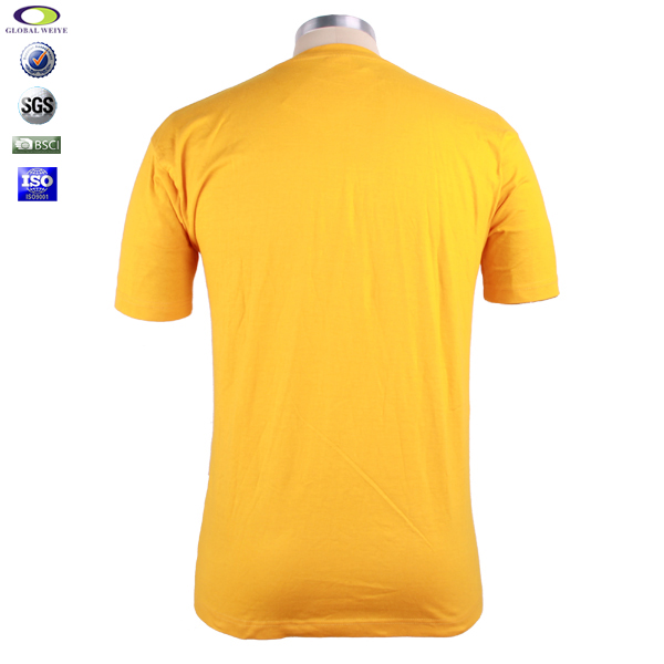 高性价比团体活动黄色圆领短袖T恤