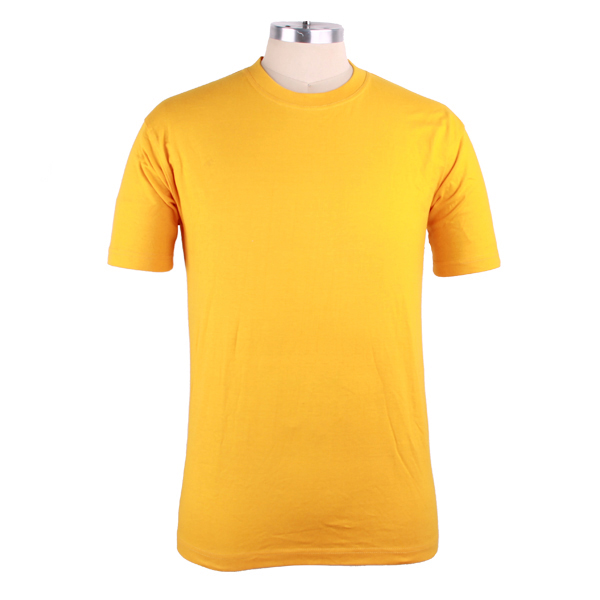 高性价比团体活动黄色圆领短袖T恤