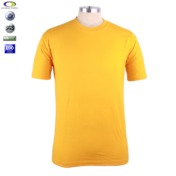 高性价比团体活动黄色圆领短袖T恤