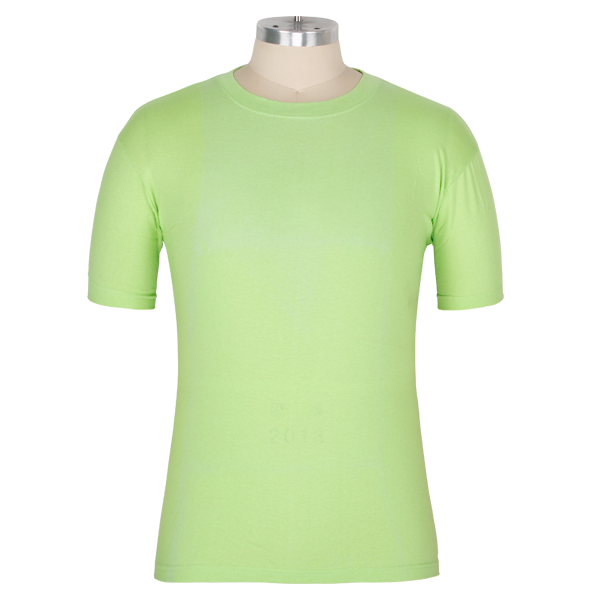 空白T恤定制全棉180g圆领短袖绿色