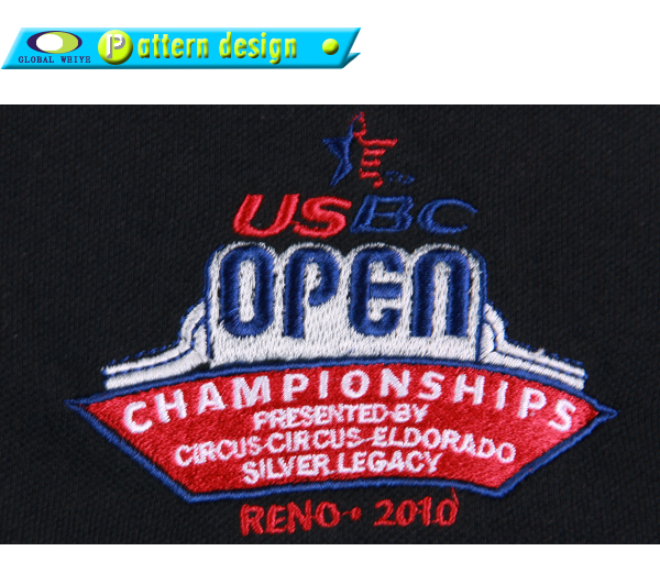 插肩袖翻领衫红黑拼接polo衫绣花logo