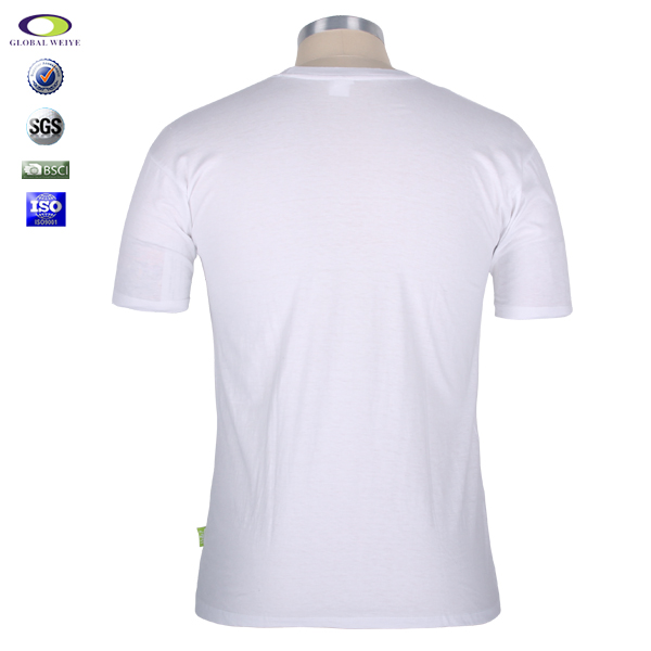 假两件满版印花T恤白色圆领短袖