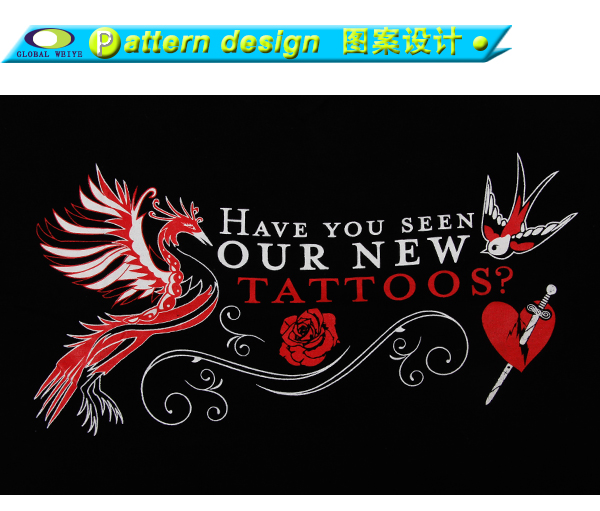 环保丝印男士V领短袖黑色T恤