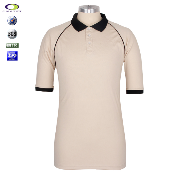 杏色POLO衫男插肩短袖定做可加logo