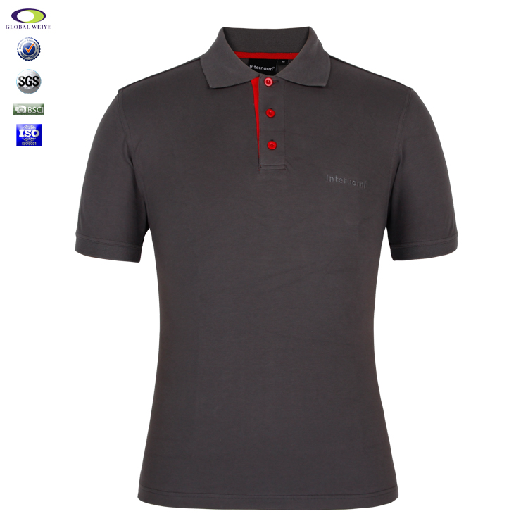 定制团体工装灰色POLO衫男式短袖绣花ogo