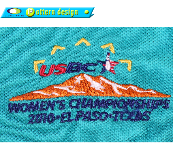 定制蓝色V领POLO衫男短袖绣花logo