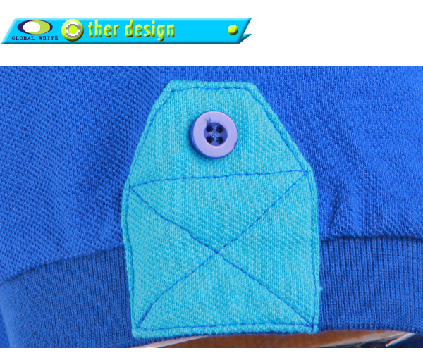 品牌绣花全棉开叉polo衫男士翻领T恤衫