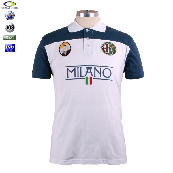 高档品牌polo衫男士翻领T恤衫定制绣章