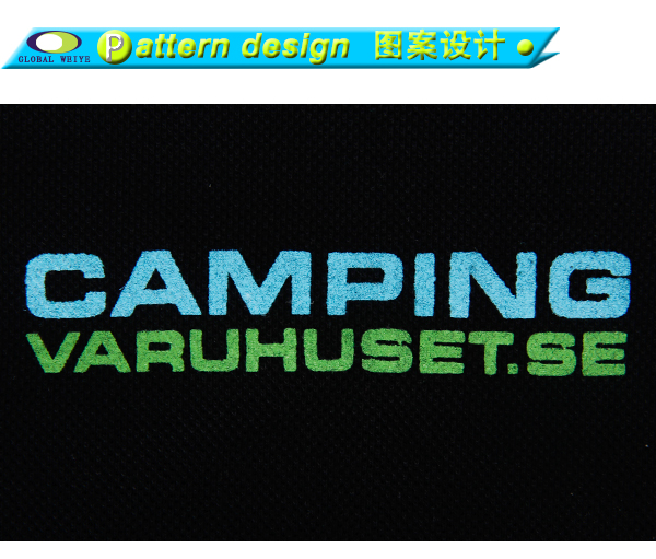 黑色POLO衫女刺绣logo短袖定做