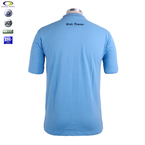 订做全棉男士翻领T恤衫印花polo衫