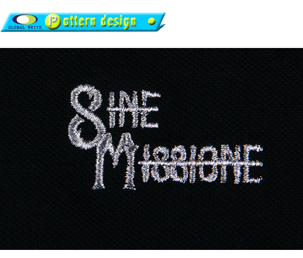 工厂定制高档polo衫男银线刺绣高端黑色商务装