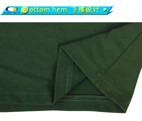 定制女士青白拼接polo衫无logo翻领T恤衫