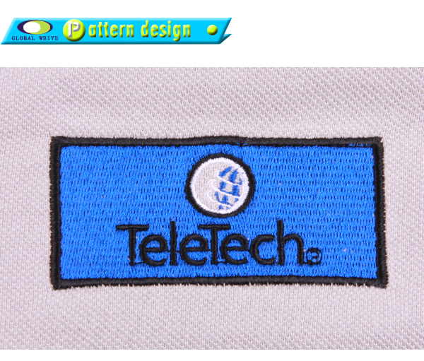 定做女士polo衫Y领刺绣logo短袖T恤衫