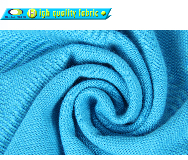 100%棉女士浅蓝色空白polo衫翻领短袖T恤衫