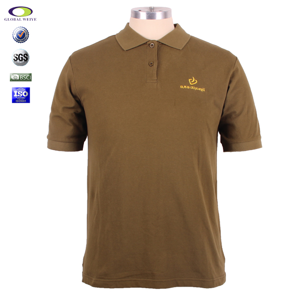 定制100%棉PK珠地高档polo衫品牌绣花logo