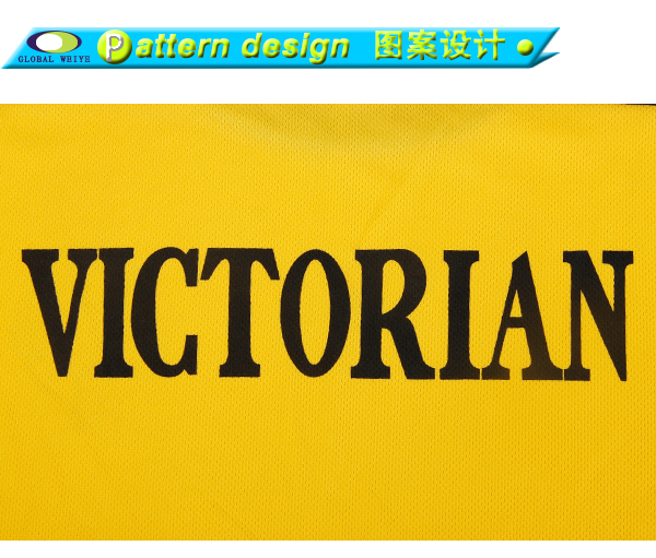 女士黑黄拼接印花圆领T恤衫定制