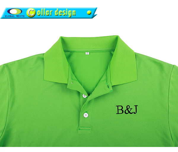 定制BJ绿色高档polo衫男装品牌绣花