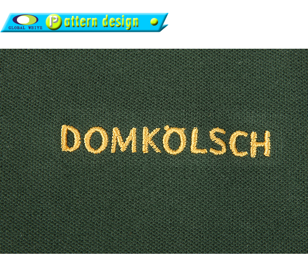 100%纯棉高档POLO衫定制色织领绣花马球衫