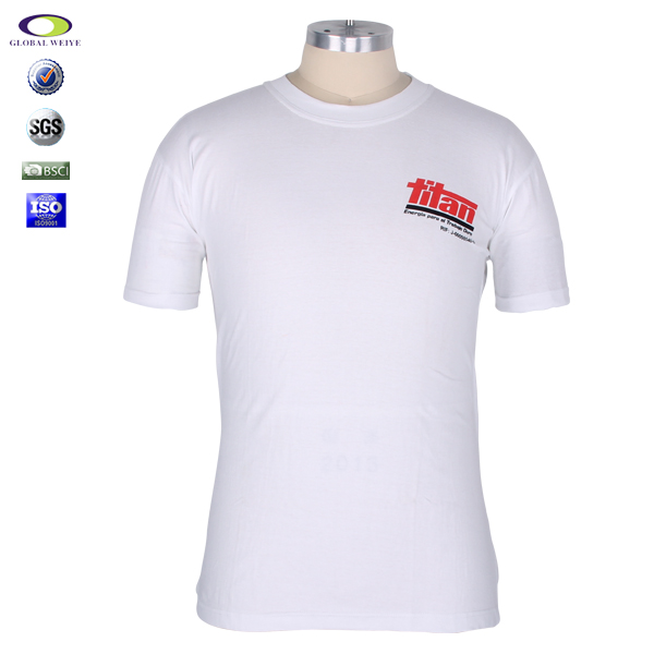 活动全棉白色圆领T恤热转印烫画logo