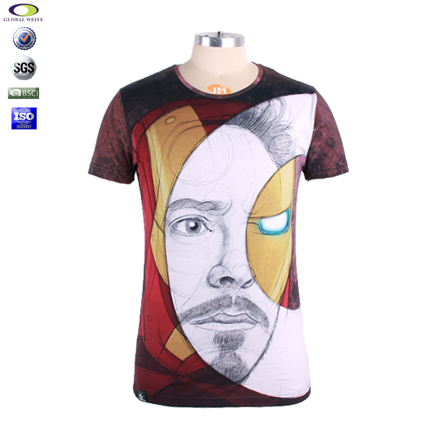 炫酷满版数码印全棉男士T恤