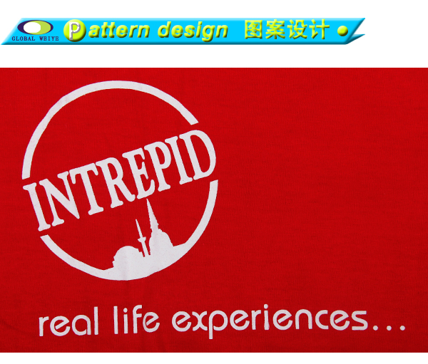 员工工服全棉红色圆领短袖T恤