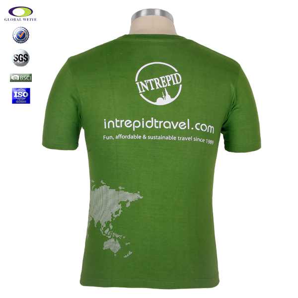 精梳棉工服活动宣传印花T恤