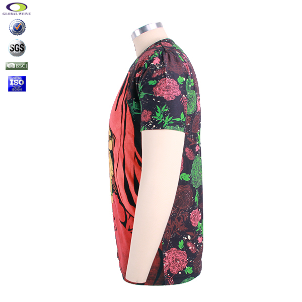 满版数码印logo男士全棉T恤零售