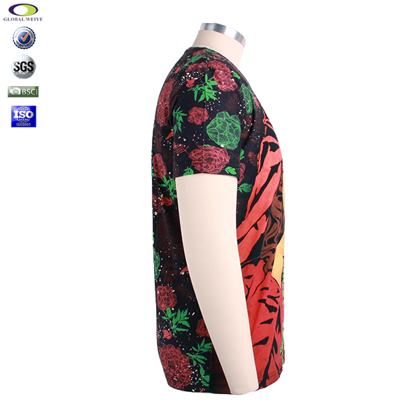 满版数码印logo男士全棉T恤零售