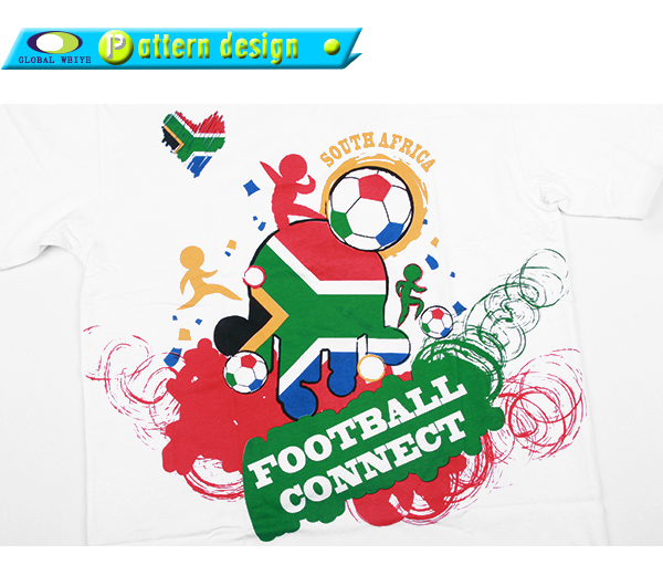 定制圆领T恤衫印花短袖世界杯异色领男士上衣