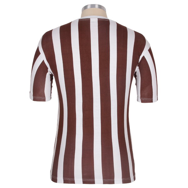 男士全棉圆领条纹印花T恤衫短袖运动服定制