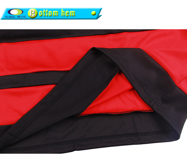 黑色100%涤纶长袖冰球印花球服运动衫