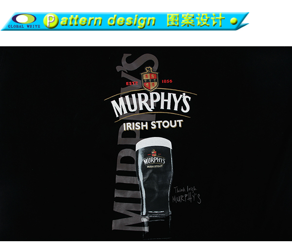 女士黑色印花V领短袖广告宣传T恤打底衫定制