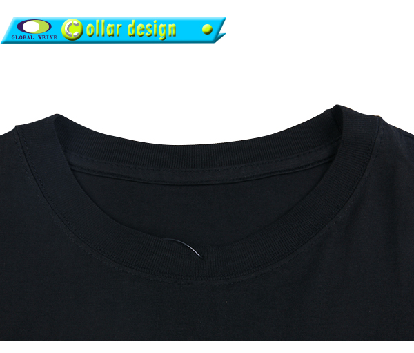 男士团队广告宣传衫黑色圆领烫画短袖工作服定制厂家