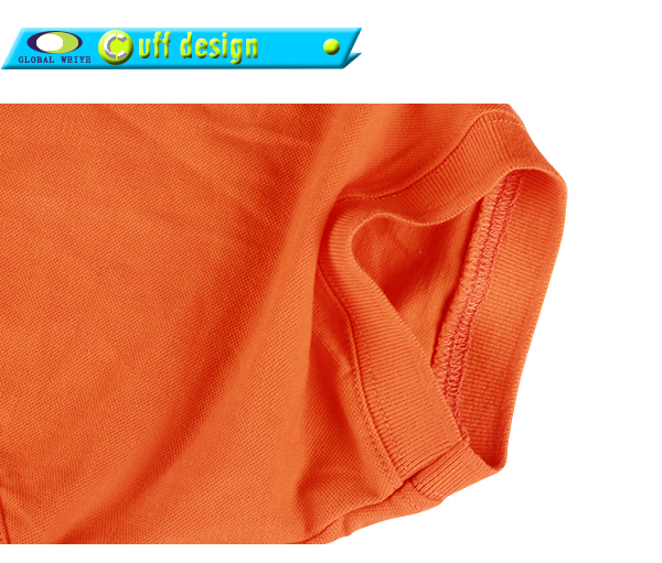 男士团队广告宣传衫橙色翻领烫画短袖Polo衫工作服定制工厂